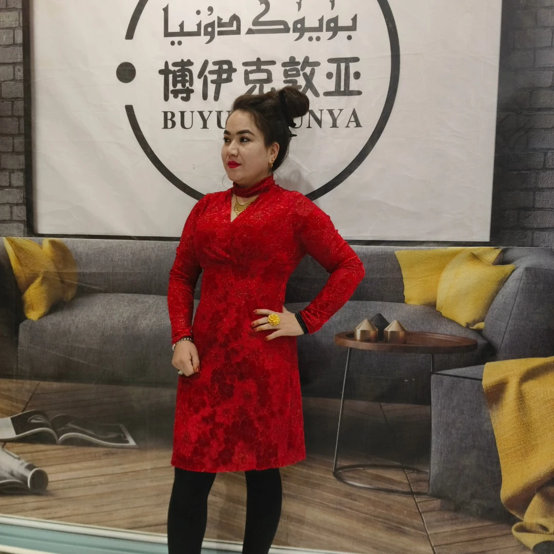 连衣裙冬季高腰新中式旗袍中长款修身唐装结婚复古新娘加厚