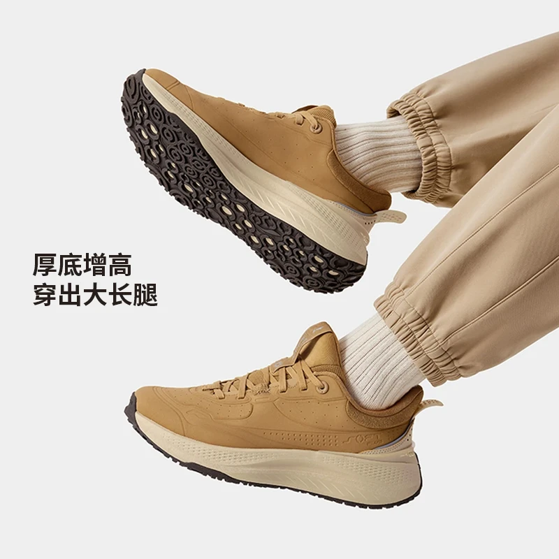 李宁SOFT PLUS SHIELD男鞋增高休闲鞋美式鞋子百搭运动鞋AGLU229