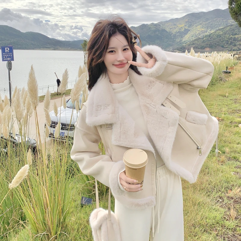 19926513P155控228好款现货羊羔毛加厚保暖秋冬外套