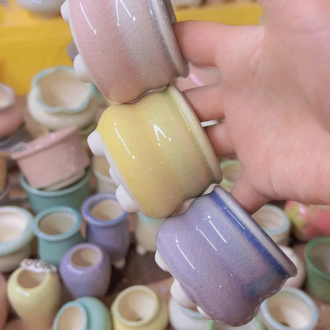 红陶陶瓷花盆当场满12包邮