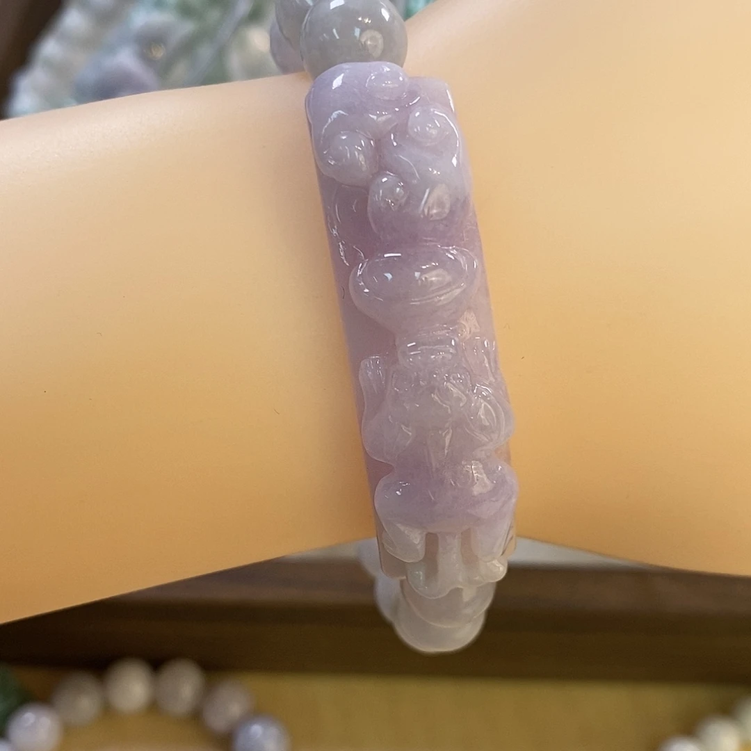 神***记翡翠未镶嵌手链63