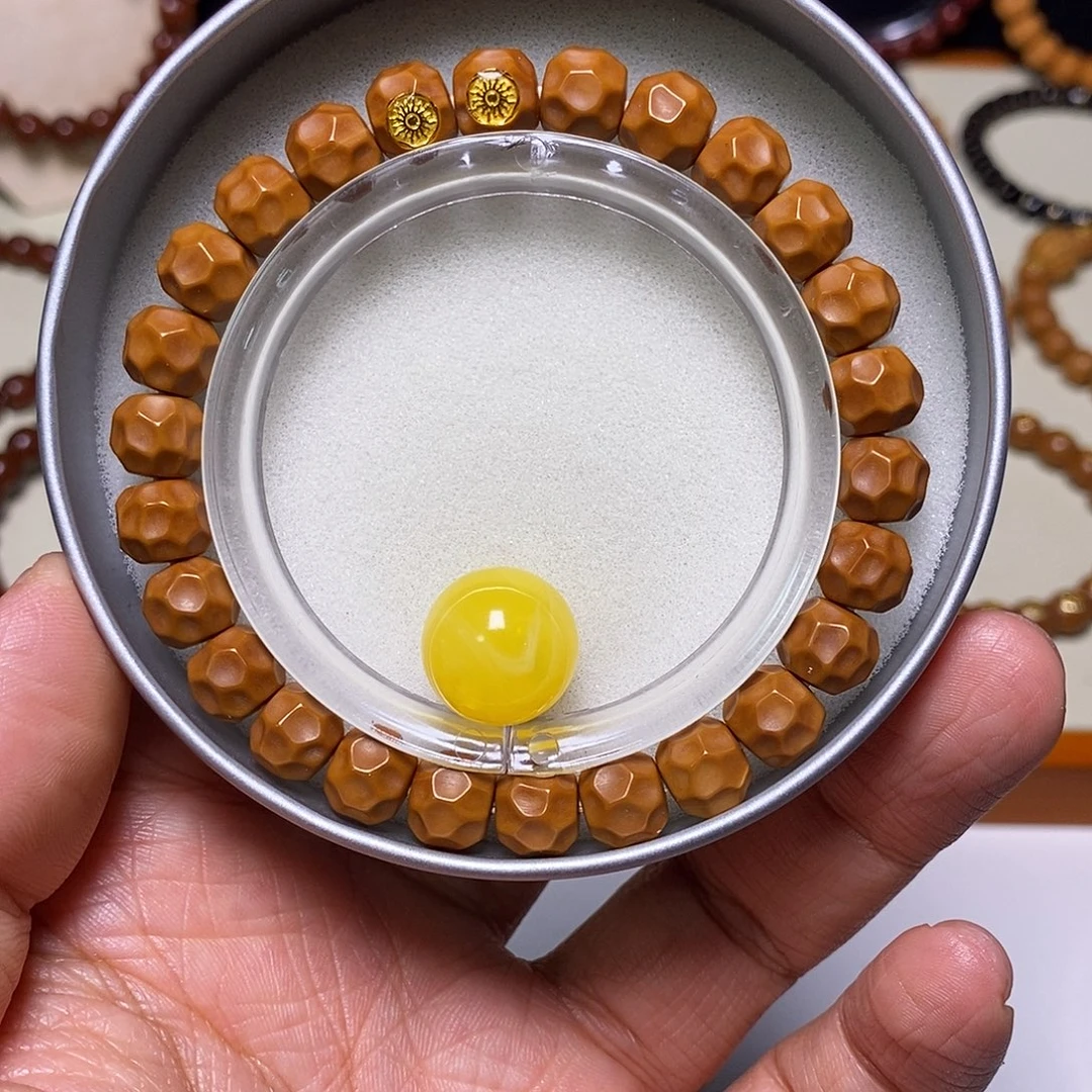 猴头核桃手串深坑黑金无相尺寸9+全品+配饰