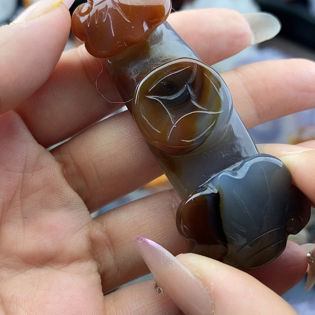 玛瑙未镶嵌手饰玛瑙手把