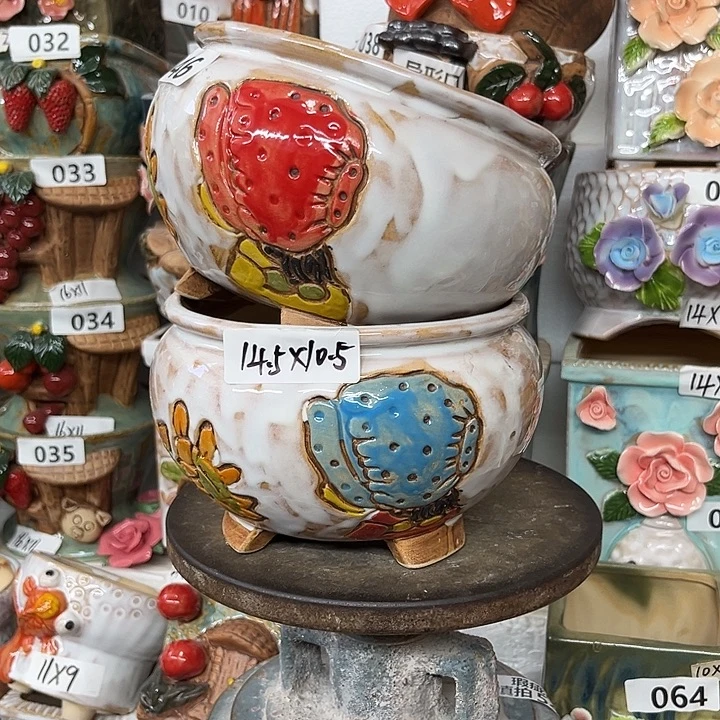 紫砂花盆粗陶材质多肉花盆