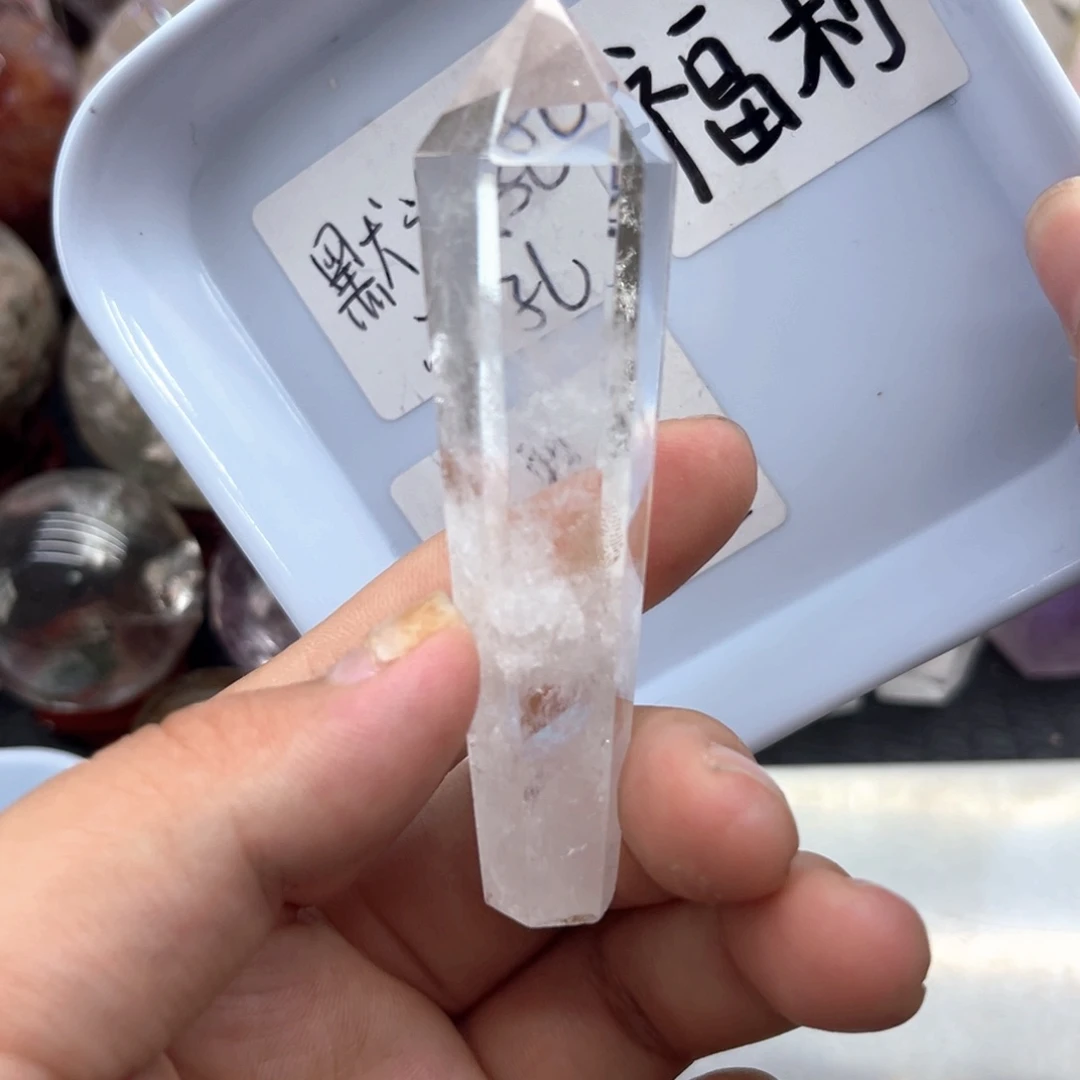 未镶嵌水晶珠宝半成品27 白水晶灵摆