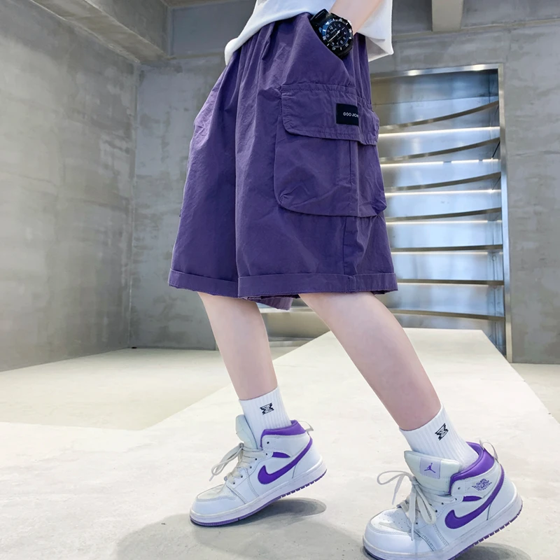 男童工装短裤夏季2025新款潮儿童休闲裤子薄款中大童五分中裤外穿