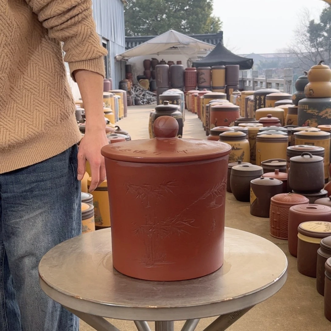 紫砂茶叶罐8 饼茶叶罐