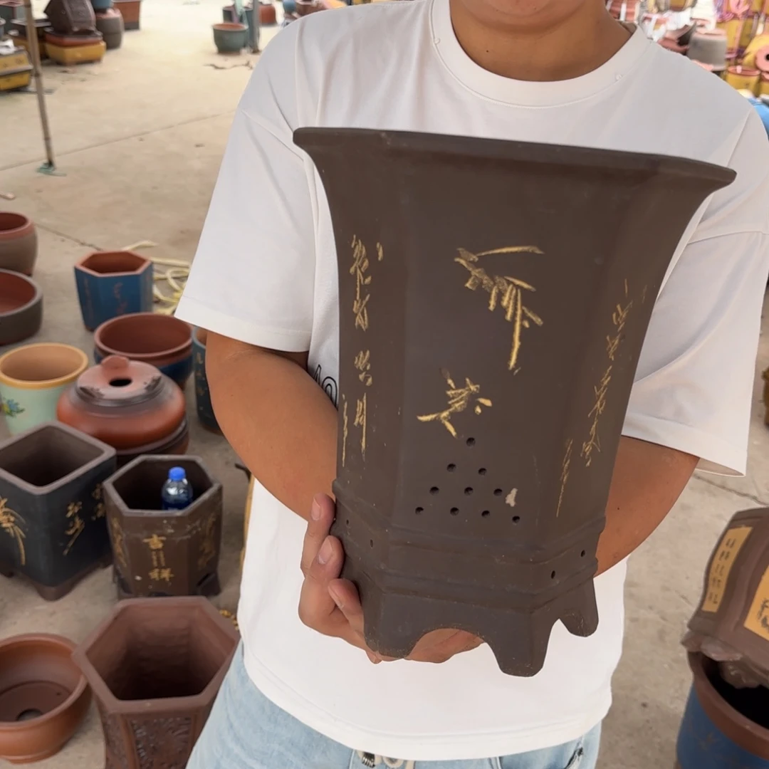 紫砂花盆口径15.20口径