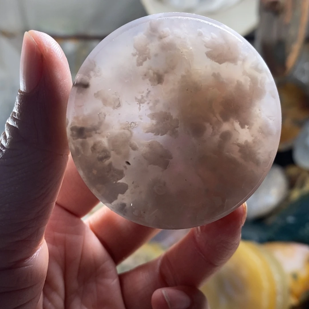 定制玛瑙圆牌一个