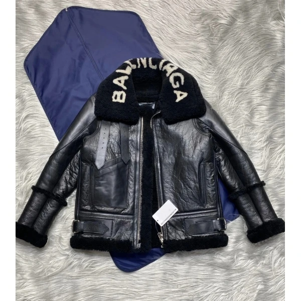 妃鱼/巴黎世家/羊皮/外套/95新/凡1/27