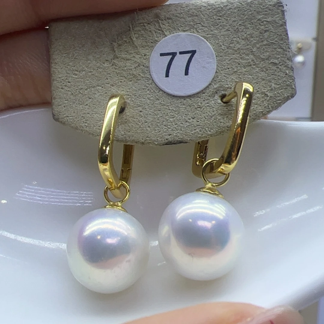 淡水珍珠耳饰银S925镶嵌