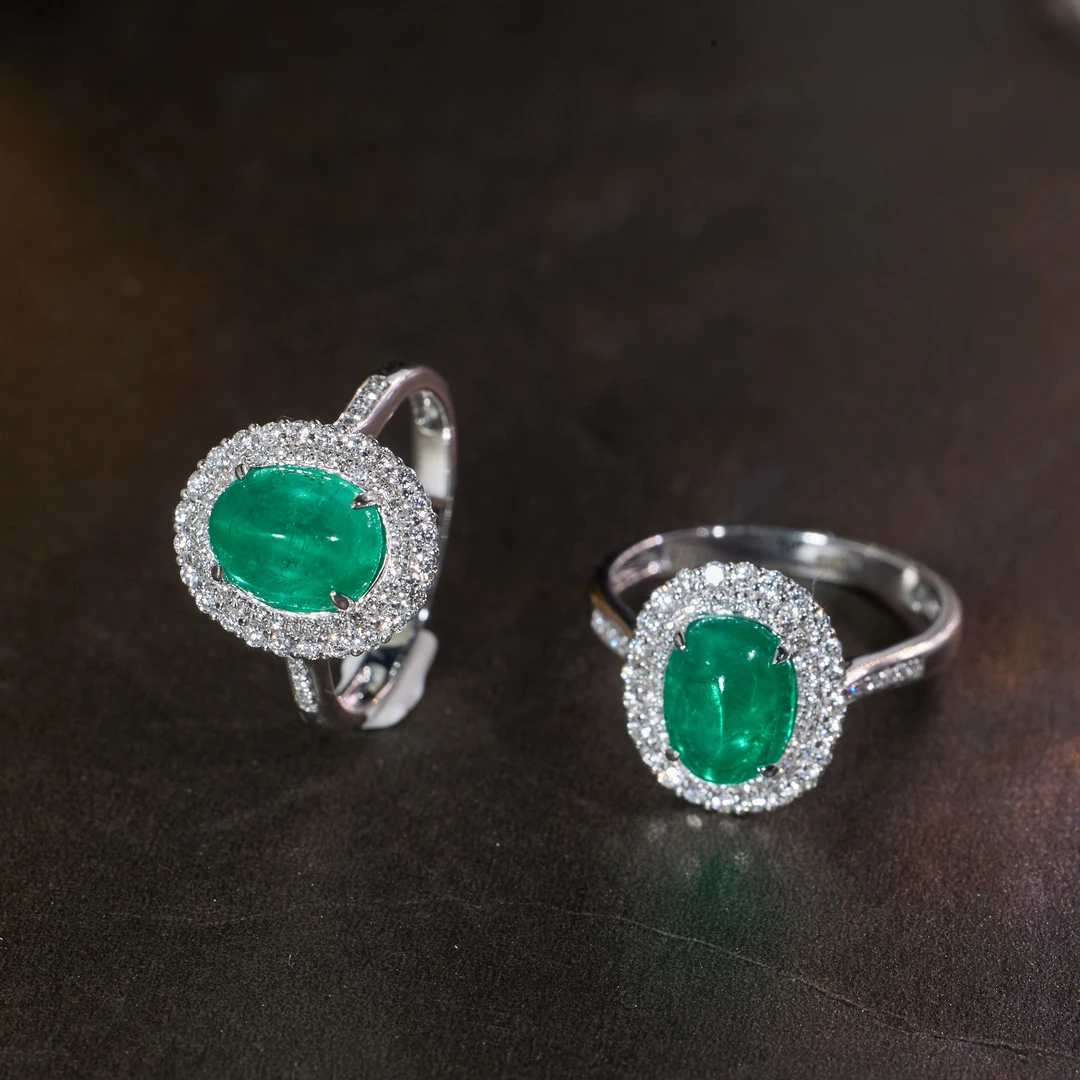 【歪歪补贴】祖母绿戒指（多样性发其一）*18K金镶嵌 XB-S1582