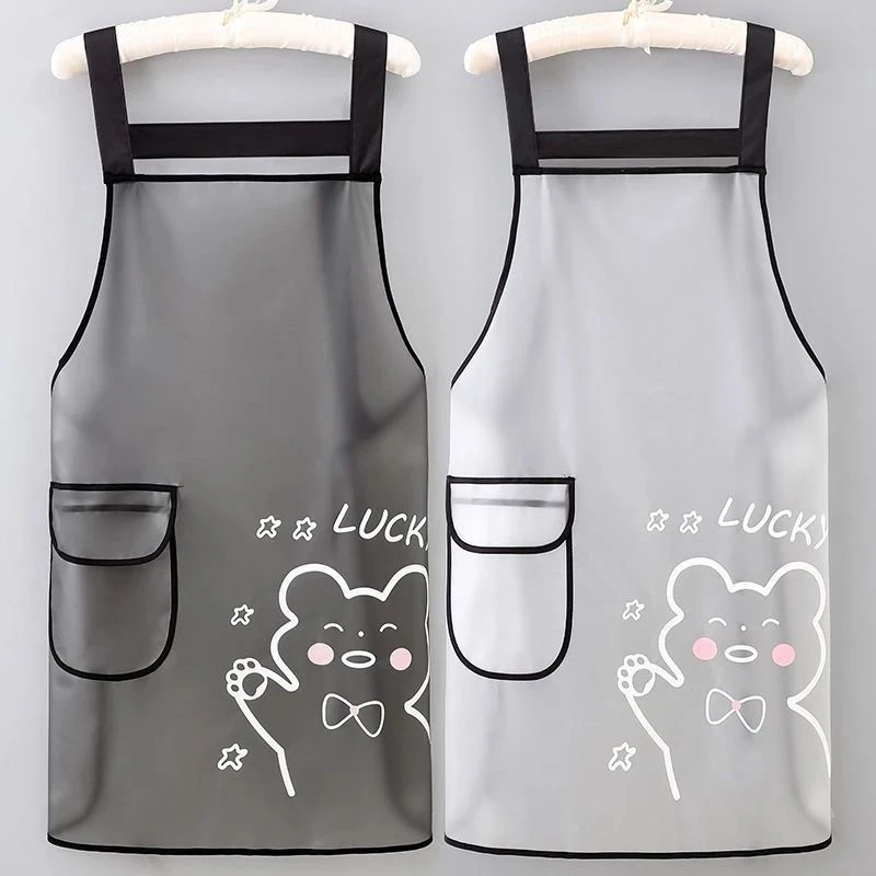 【防水防油】厨房新款韩版无袖防水防油围裙围