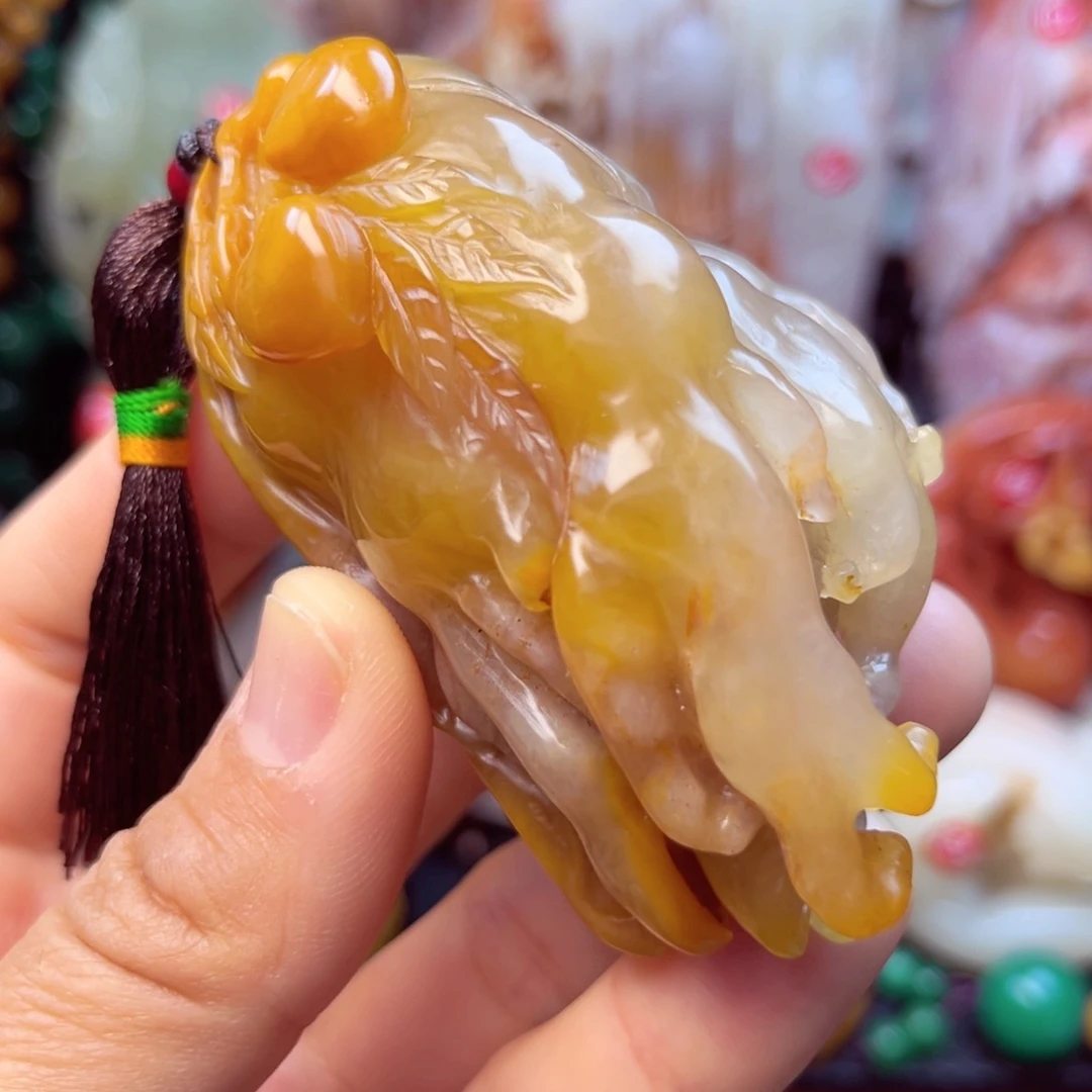 寿山石佛手手玩件