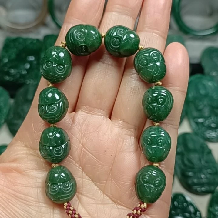 独山玉未镶嵌手串