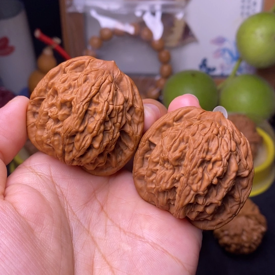 文玩核桃把件43麦虎