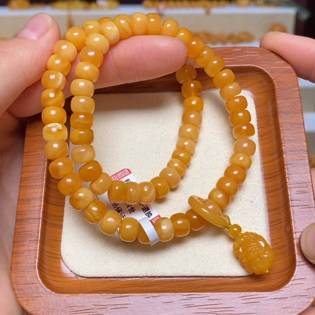 【闪购商品】未镶嵌蜜蜡手链手串