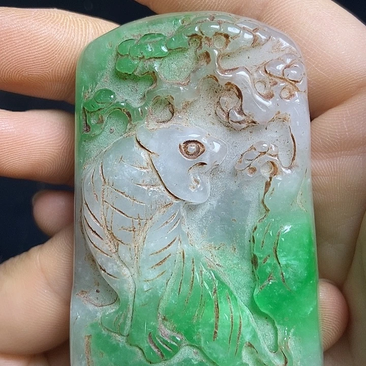 白玉菩提吊坠精品文玩