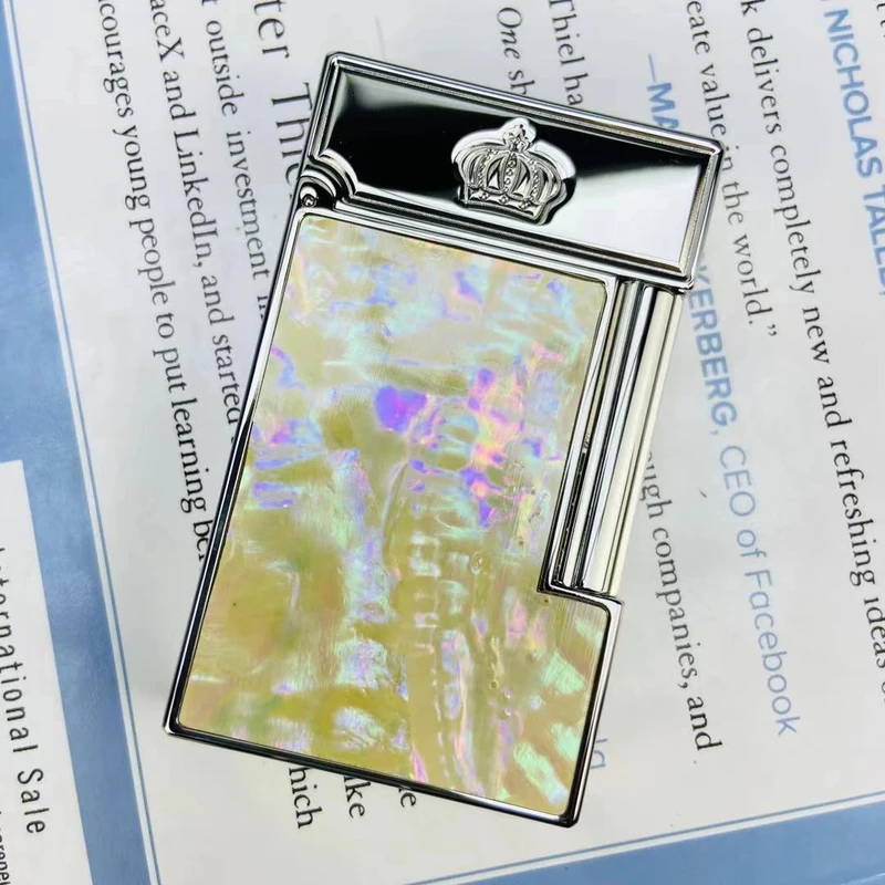 深海彩贝纯铜朗声轻奢创意个性潮流男士打火机送男友的打火机推荐