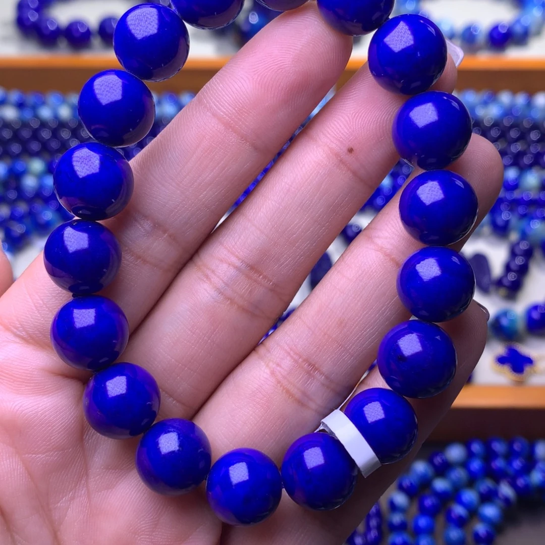 青金石未镶嵌手串11.8mm