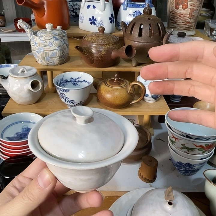 瓷片小盖碗不错的哦