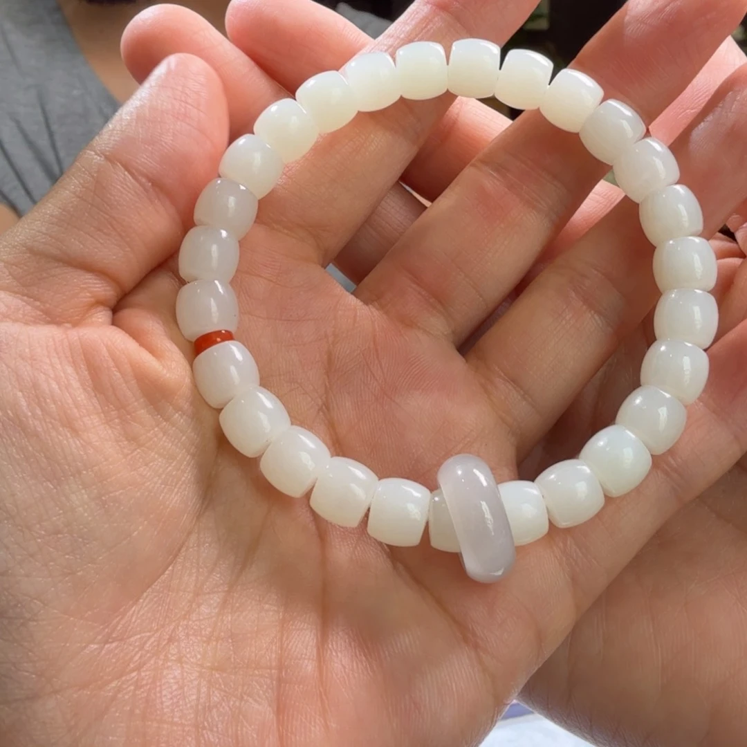 和田玉未镶嵌颈饰白玉手串静妃多样性拍一发一