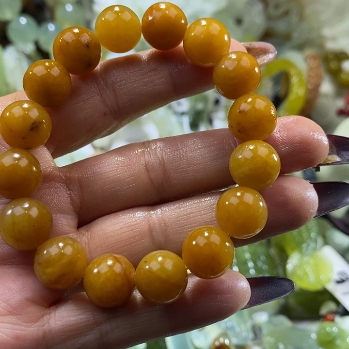 岫玉未镶嵌岫玉手链