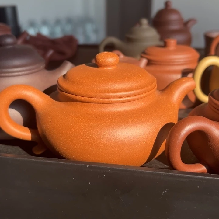 茶壶紫砂降坡仿古300cc