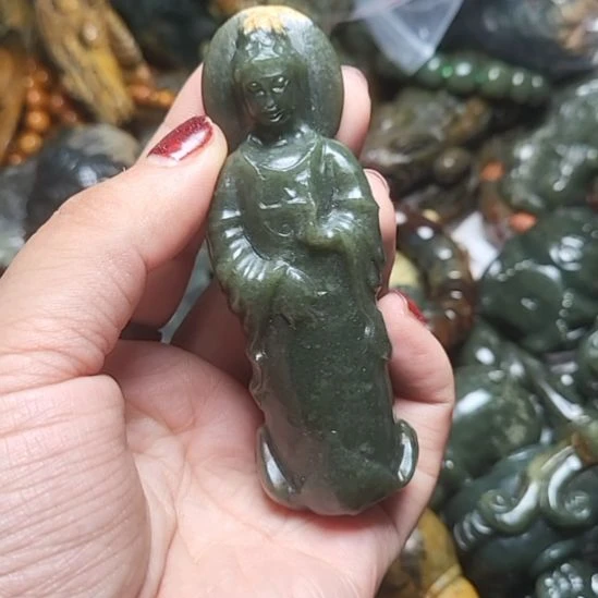 岫岩河磨玉（透闪石质玉）未镶嵌挂件
