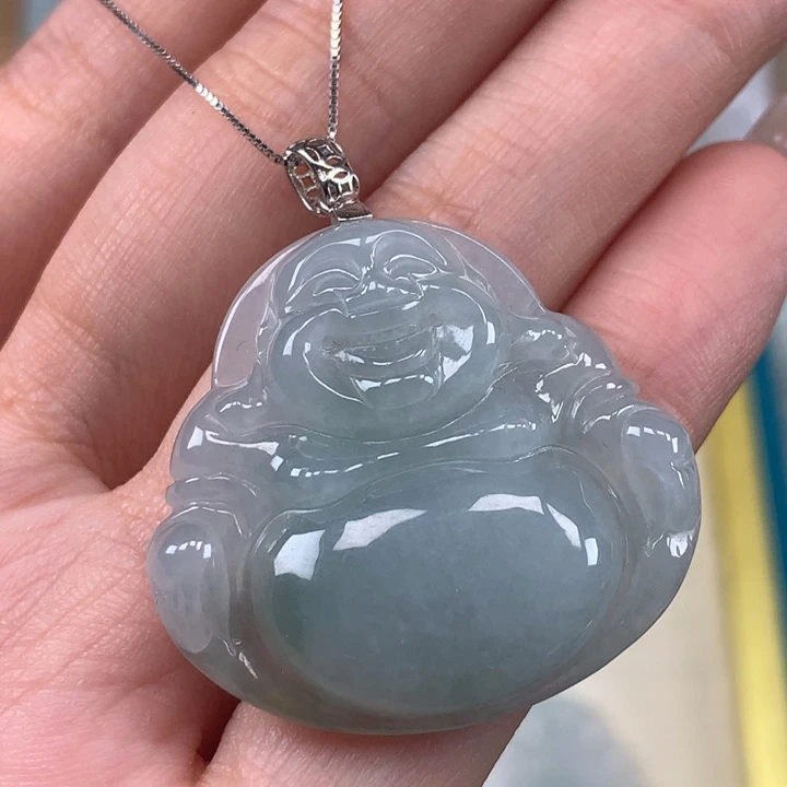 颈饰未镶嵌翡翠佛公吊坠