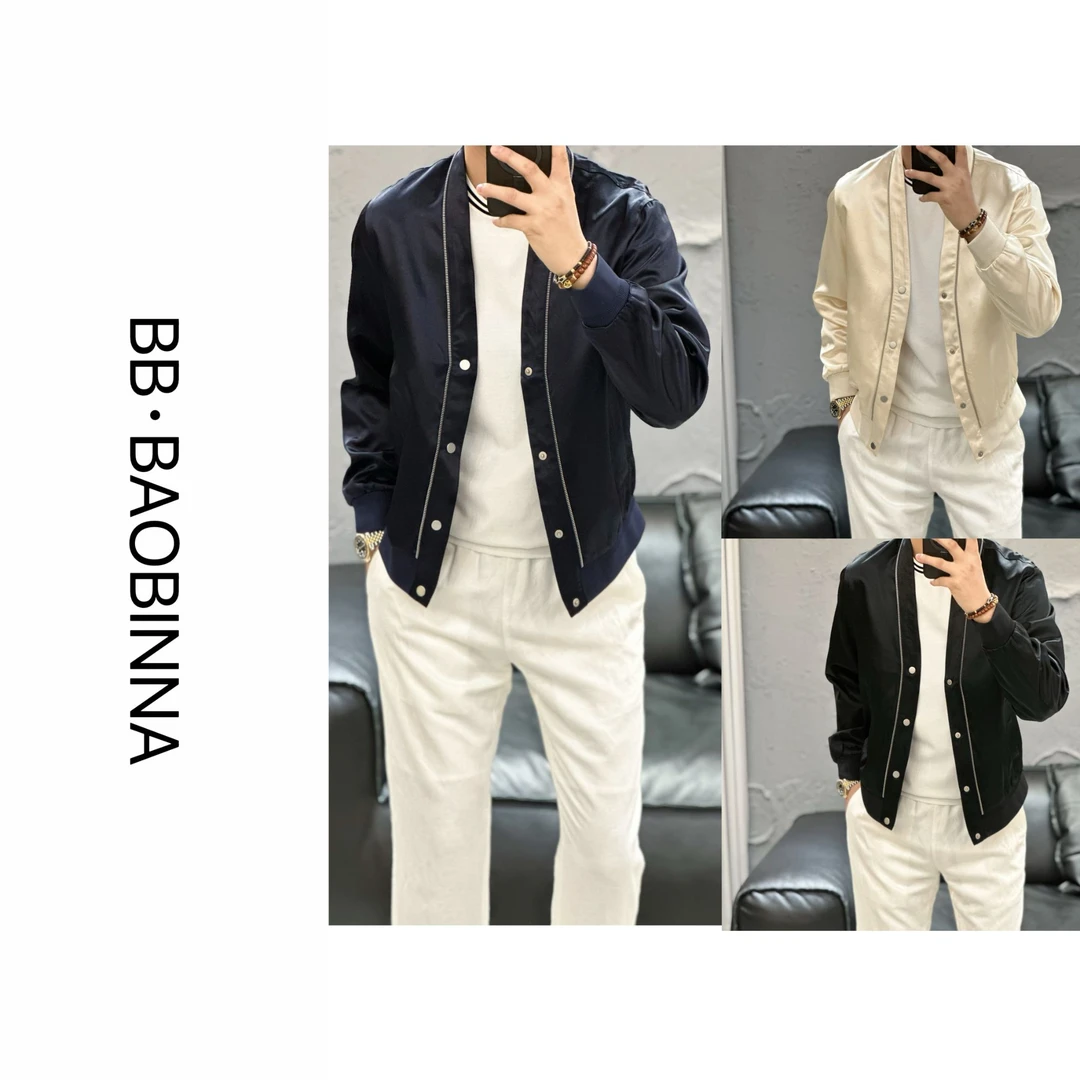 小野· 男装 | 男士醋酸100%拉链工艺修身夹克25769