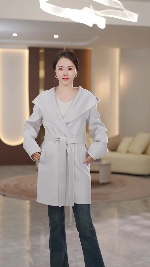 莱茵同款100羊毛长款大衣  反季浮力仅有一件 115-135可穿 2023