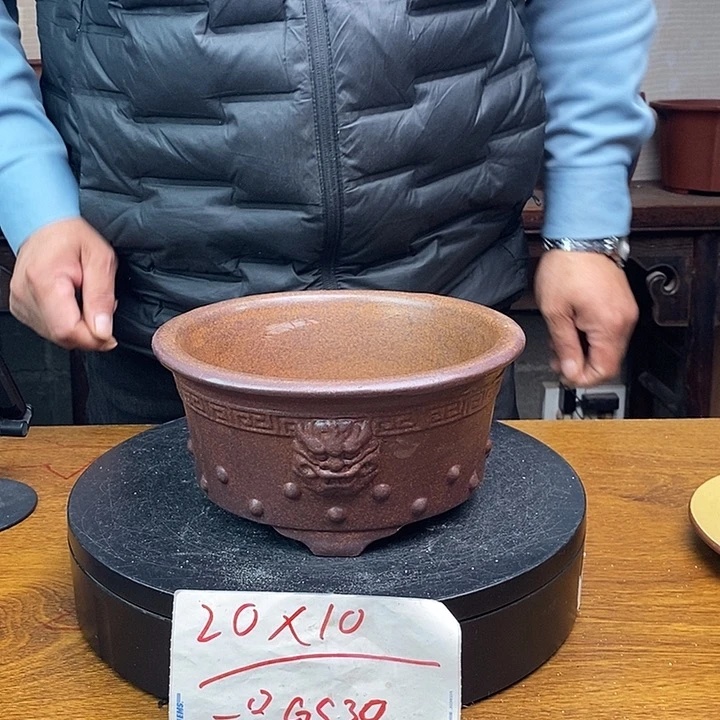 紫砂花盆货号一只GS39