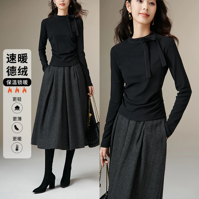 【新品】2025轻熟风上衣德绒衫女25100801