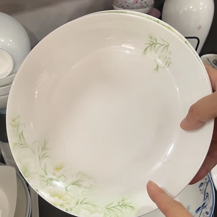 瓷片微瑕骨瓷福利盘一个