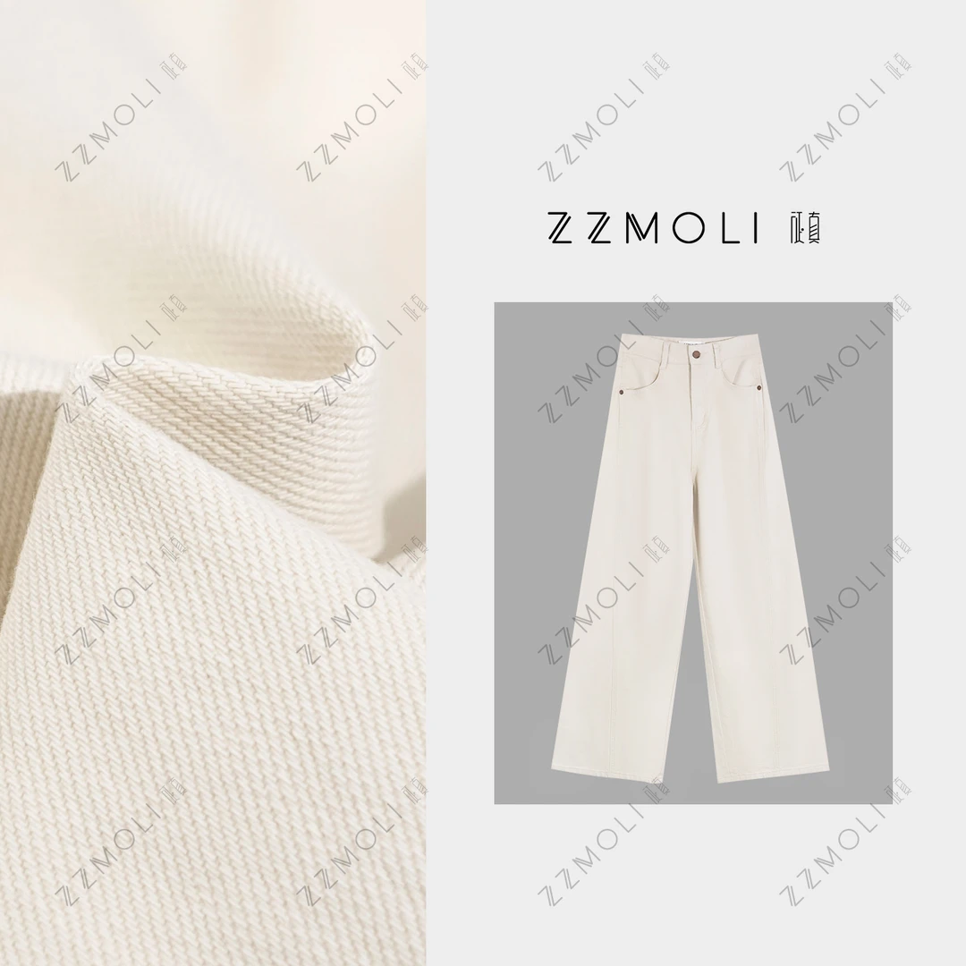 ZZMOLI 腿型救星 重磅推出高腰宽松遮肉直筒阔腿裤子ZBK82065