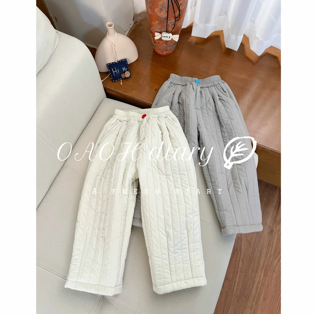 2025秋冬季中大童女童百搭洋气韩版宽松休闲裤K1C9223