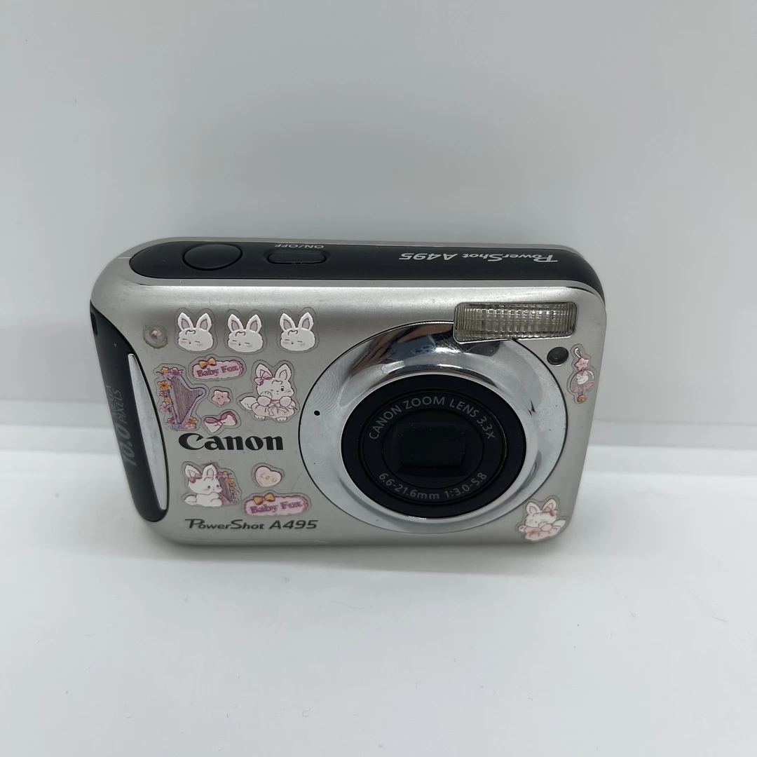 9新 Canon/佳能 佳能A495自备两节5号电池1000万像素 机身磨损