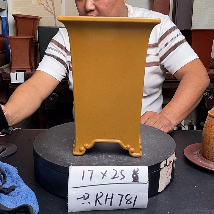紫砂花盆货号一只RH781