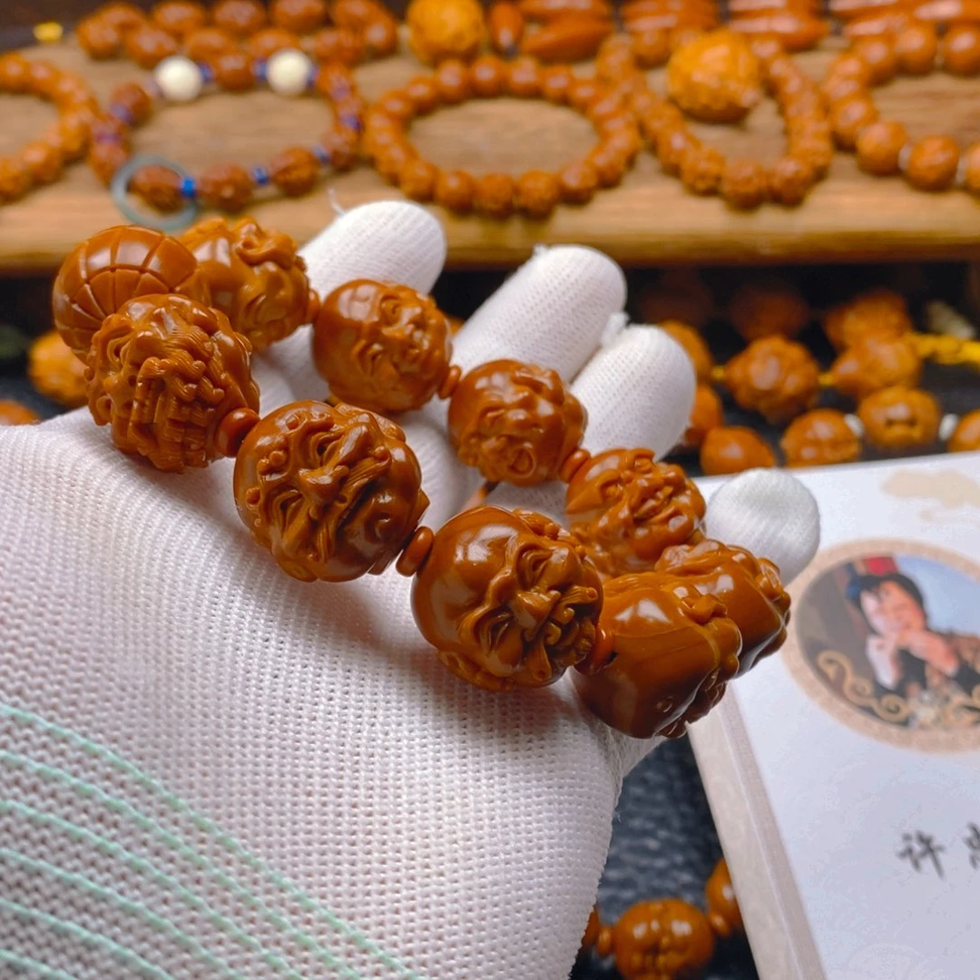 手串/手链橄榄核许忠英2.1×2.1欢喜十八罗汉（代表作）