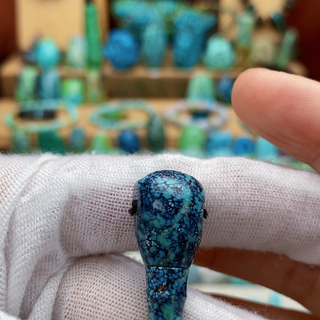 定制绿松石网花玉华三通