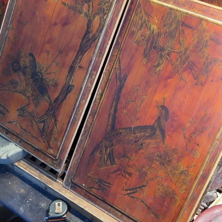 【闪购商品】香榧木天**星木雕花板艺术一套