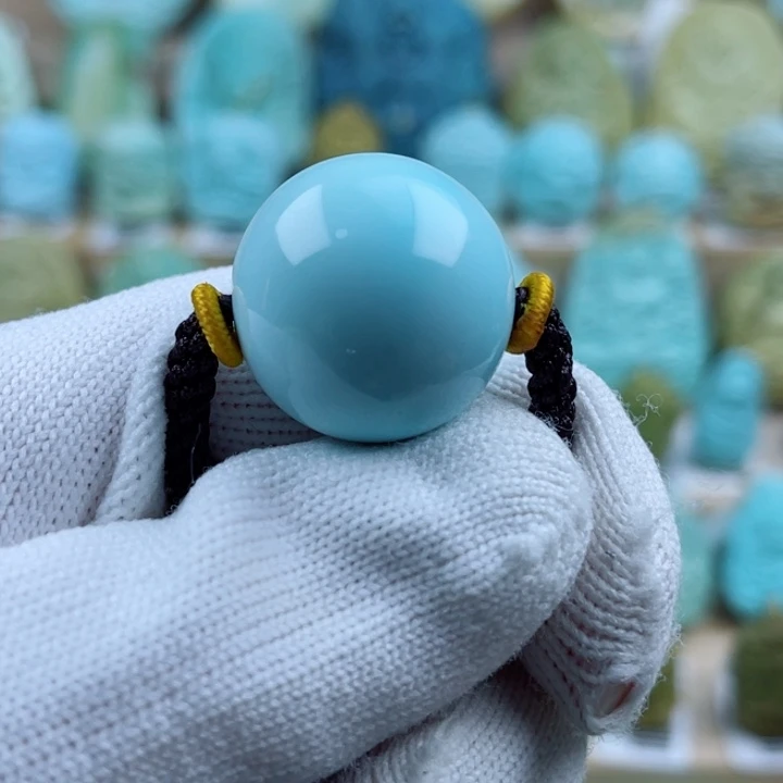 绿松石未镶嵌珠宝奇石21mm