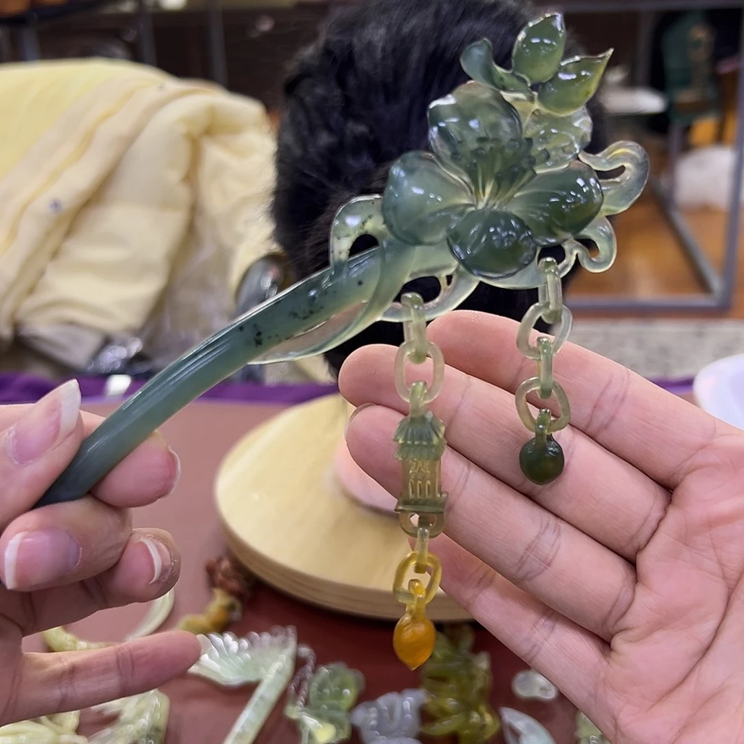 未镶嵌蛇纹石玉百合