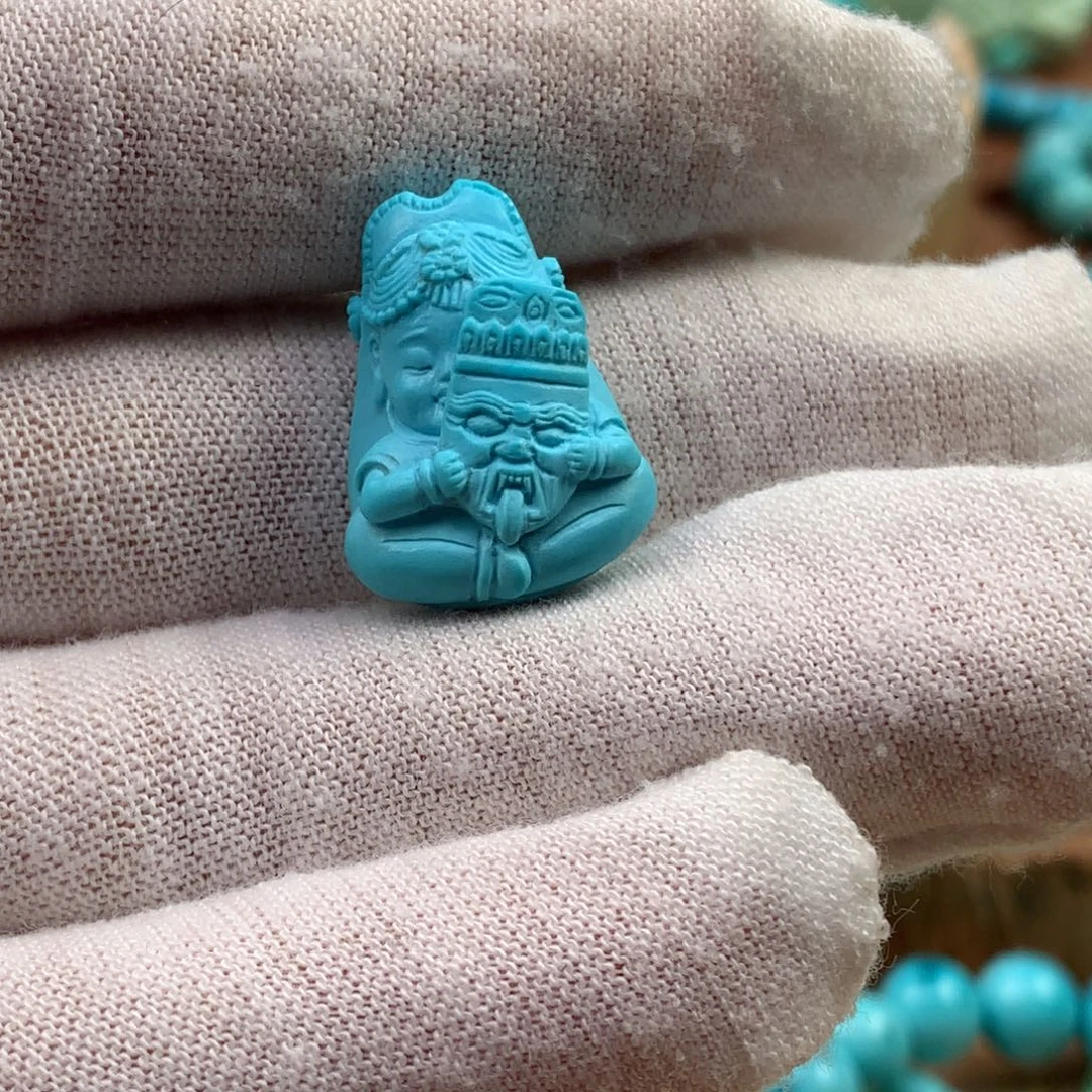 绿松石未镶嵌珠宝奇石扎基拉姆