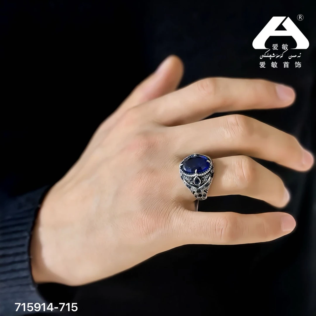 足银仿珍珠戒指 爱敏首饰戒指715914