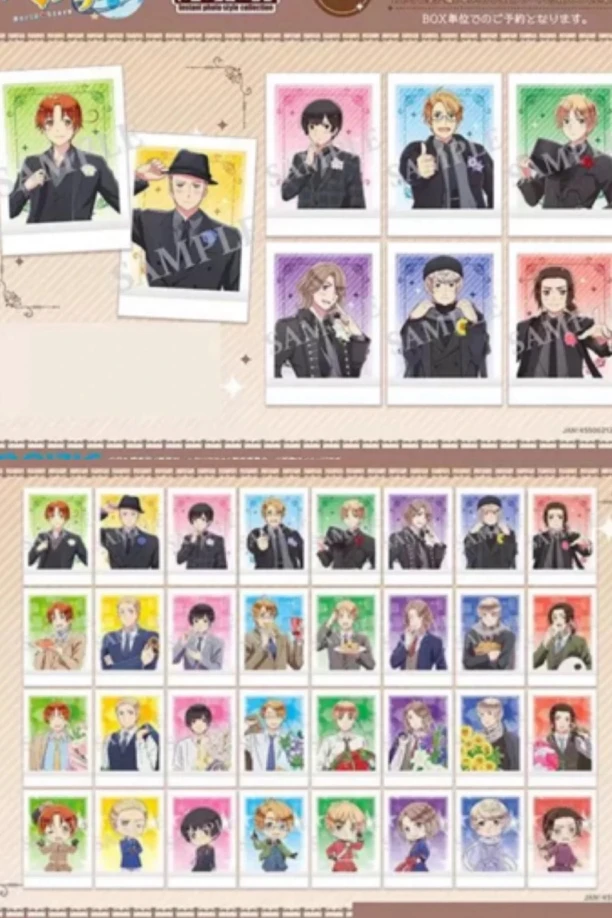 （盲盒代拆）黑塔利亚拍立得小卡（1包3张）