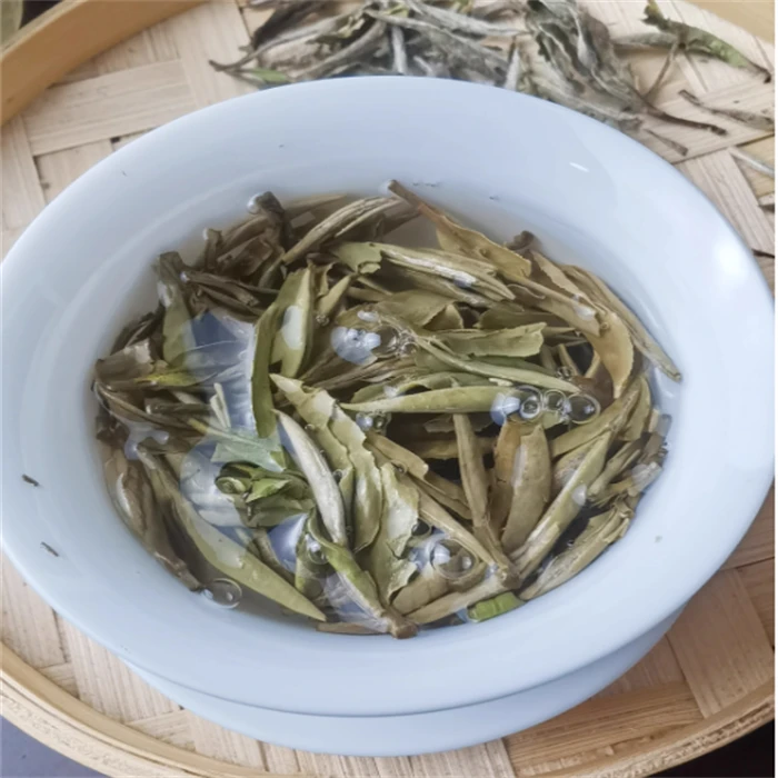 福鼎高山白茶冰甜花香2021牡丹散茶（一芽两叶）-礼盒储存效力K