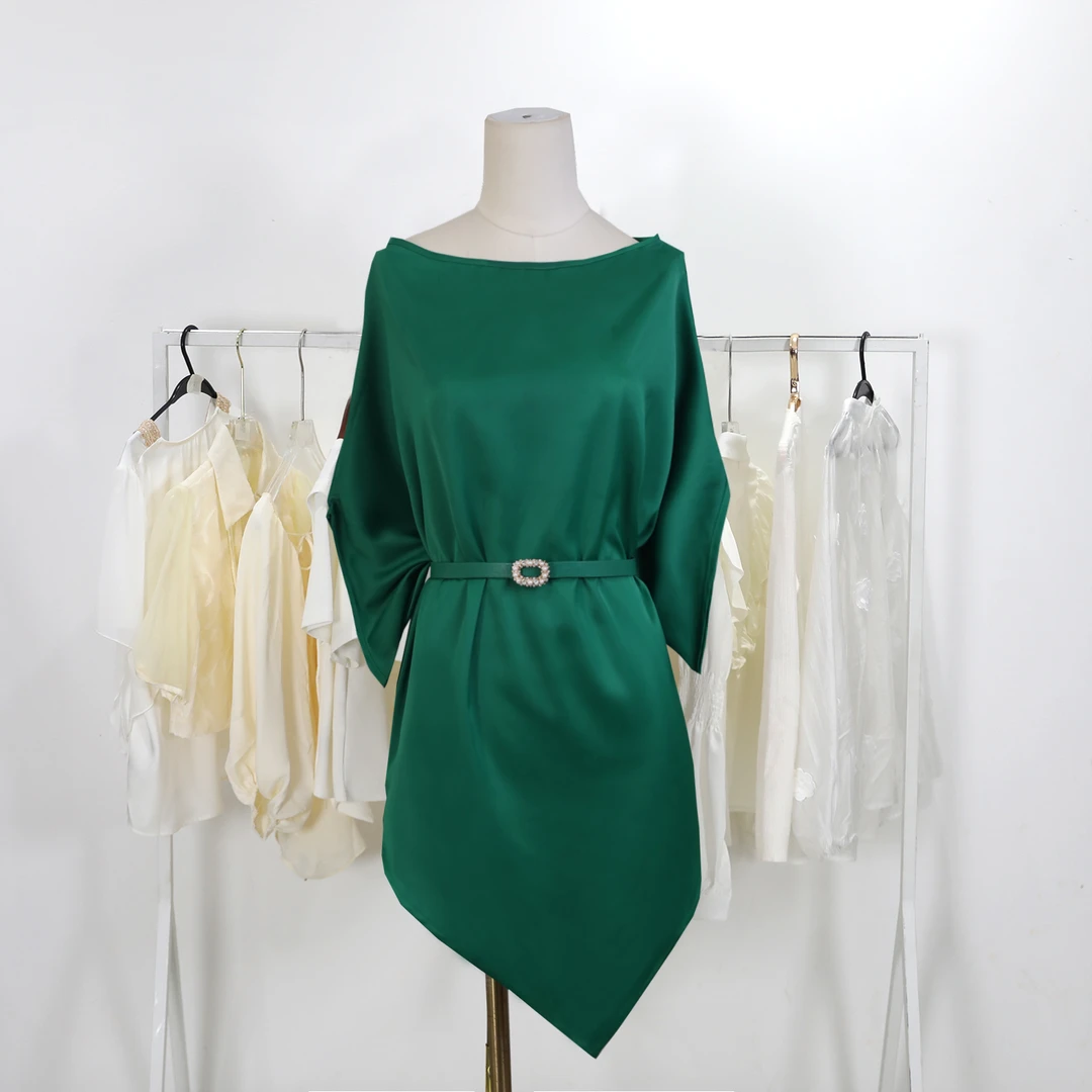 【商场高货】显瘦长袖收腰系带百搭女装连衣裙+腰带6091