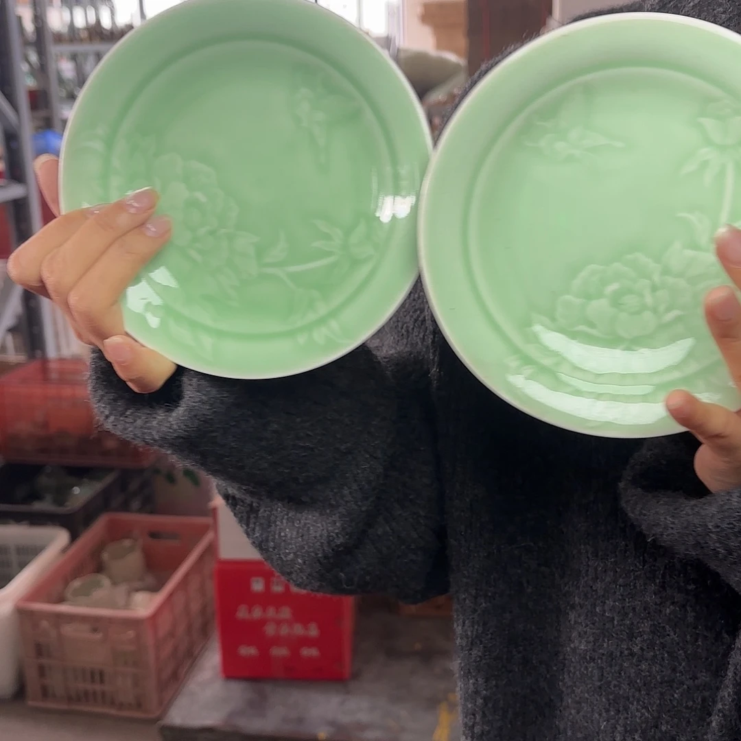 龙泉云间青瓷小米茶器